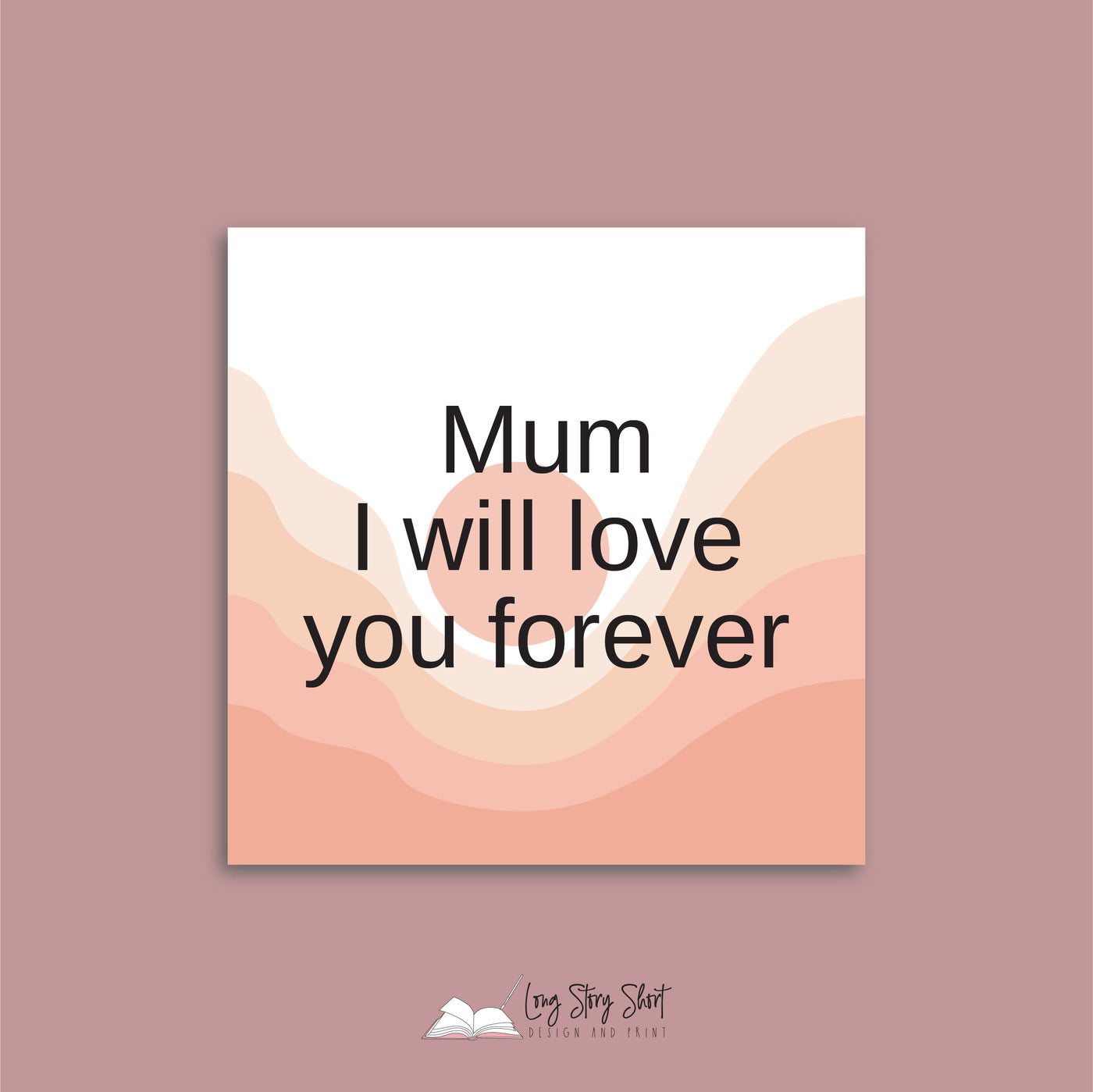 Mum you are my rock Square Vinyl Label Pack