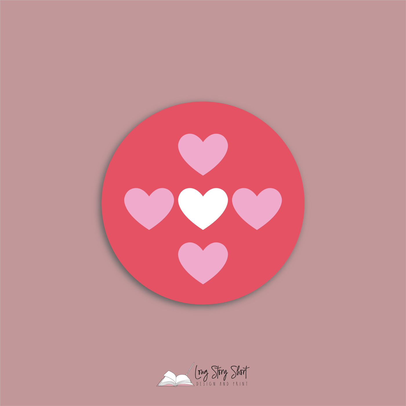 You are my heart Round Vinyl Label Pack