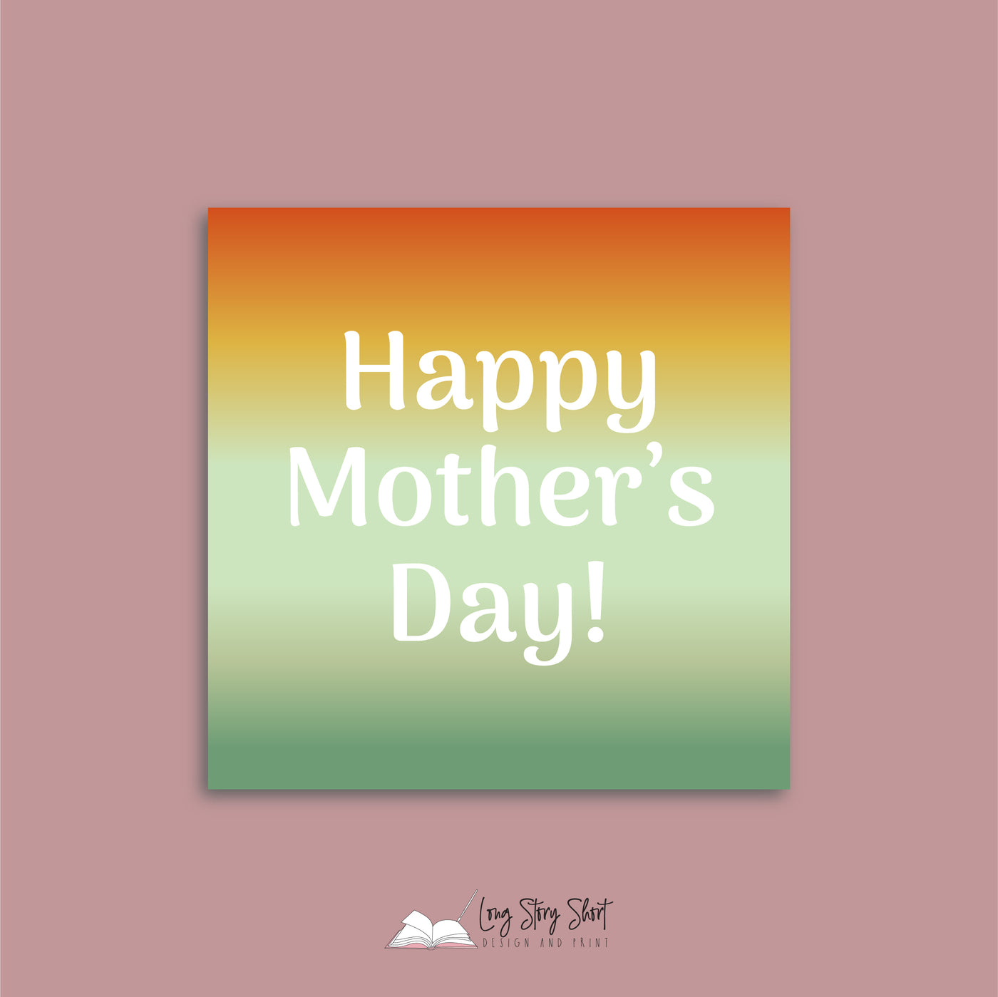 Happy Mother's Day Colourful pattern Square Vinyl Label Pack