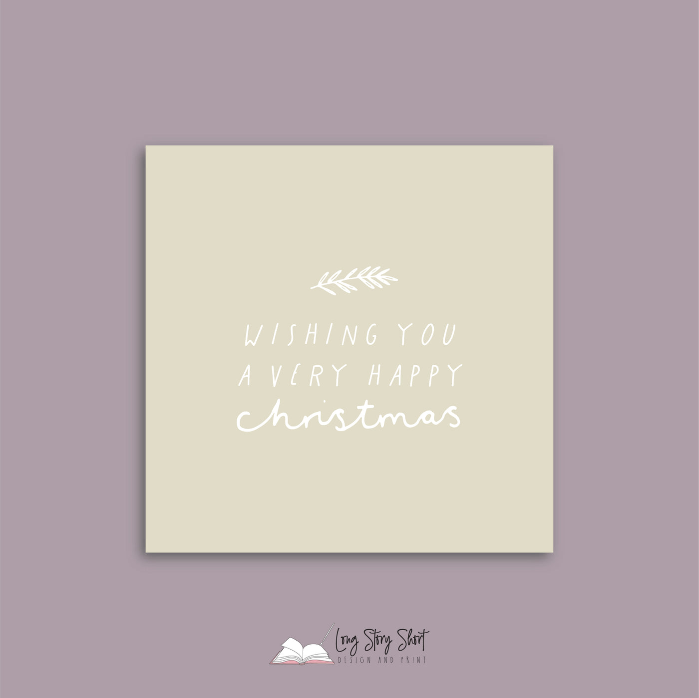 Mustard Have a Leafy Christmas Vinyl Label Pack Square Matte/Gloss