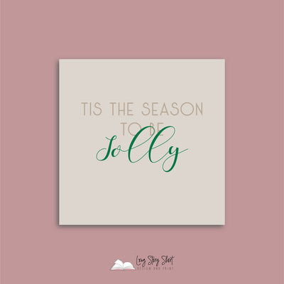 Muted Christmas Vinyl Label Pack Square Matte/Gloss