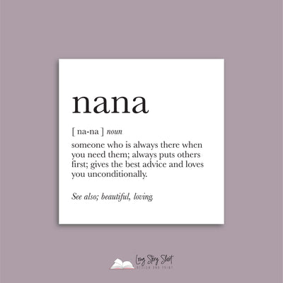 Nana Quote Vinyl Label Pack