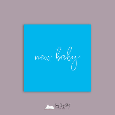New Baby Blue Vinyl Label Pack