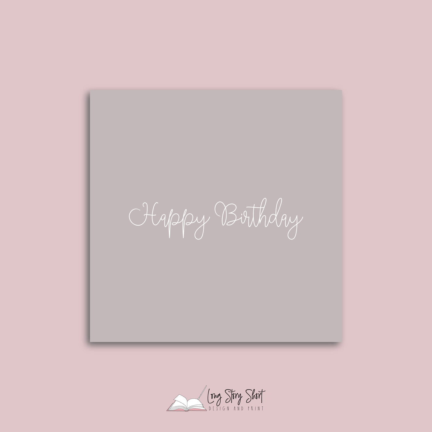 Pink Happy Birthday Vinyl Label Pack