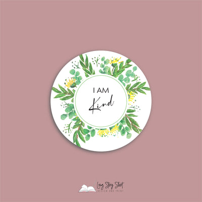 Positive Affirmations One Round Vinyl Label Pack