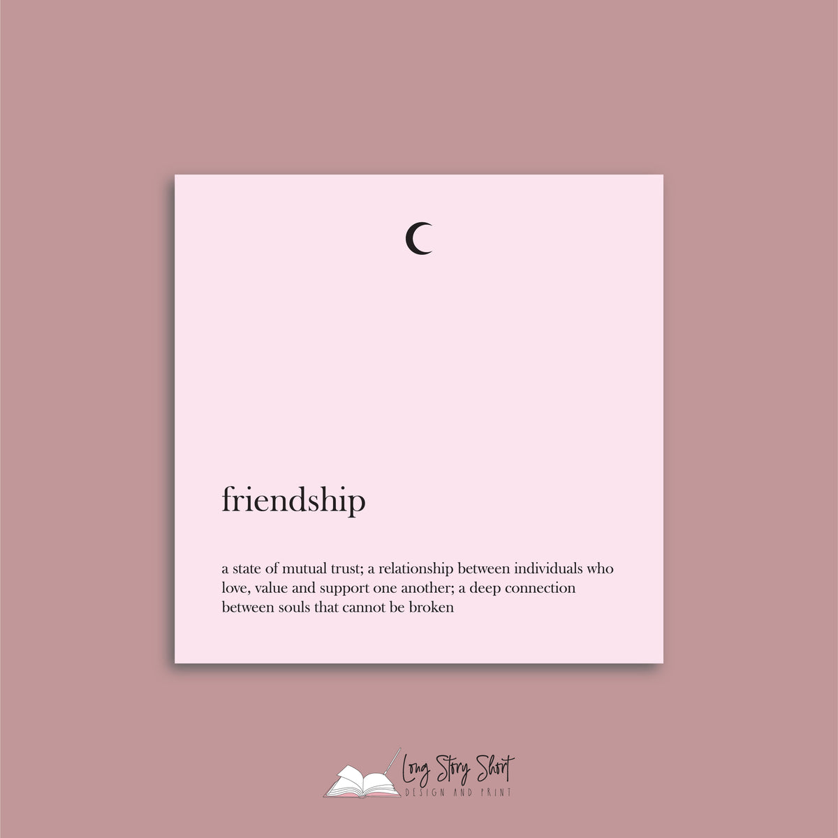 Friendship Book Label The Friendship Vinyl Label Pack – Long Story Short Design and Print