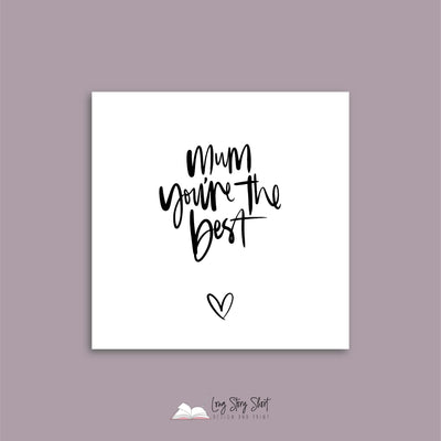 The Quote Collection in White Mothers Day Vinyl Label Pack