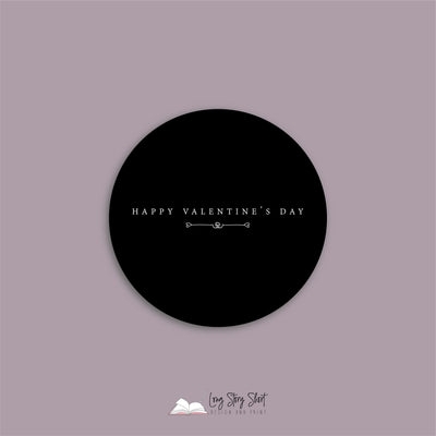 The Simplicity Valentines Black Round Range Vinyl Label Pack