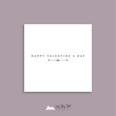 The Simplicity Valentines White Square Range Vinyl Label Pack