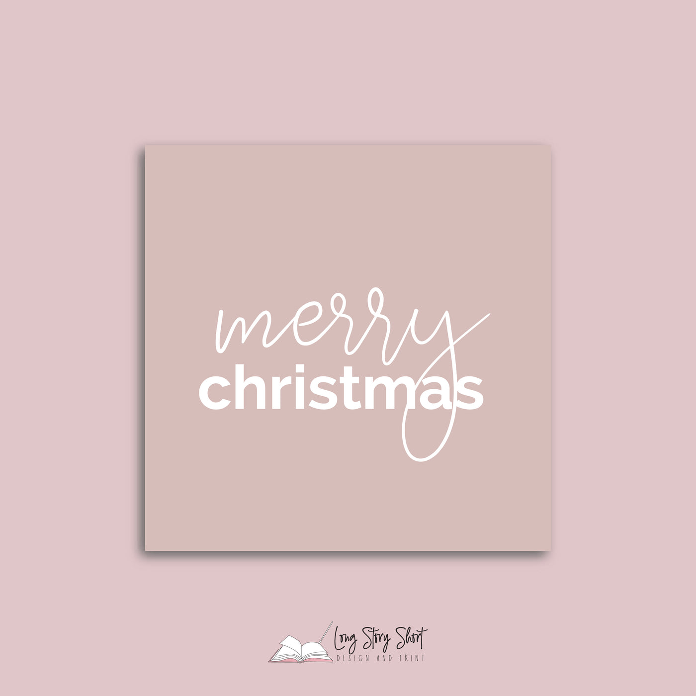 Warm Winter Wishes Christmas Vinyl Label Pack Square Matte/Gloss