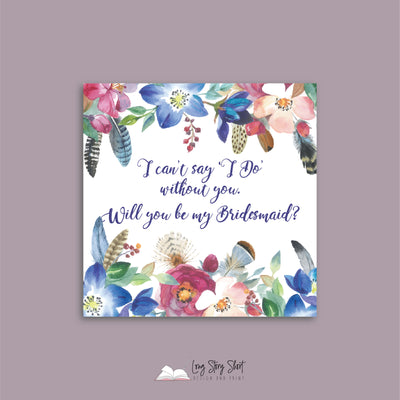 Will You Be My Bridesmaid Vinyl Label Pack