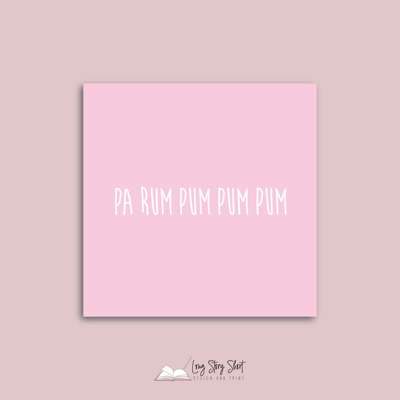 Fa la la Pink Vinyl Label Pack Square Matte/Gloss
