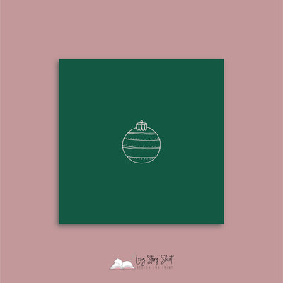 Merry Chrissie Christmas Vinyl Label Pack Square Matte/Gloss