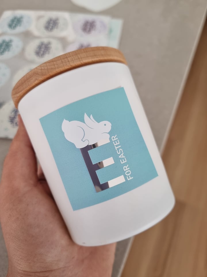 E for Easter Bunny Vinyl Label Pack (Square) Matte/Gloss/Foil