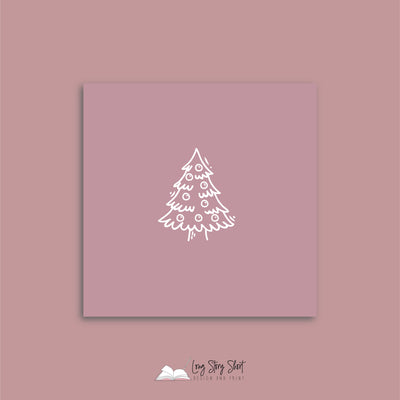 Rocking the Christmas Tree Pink Vinyl Label Pack Square Matte/Gloss