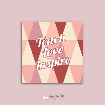 Teacher Inspire Vinyl Square Label Pack matte/Gloss