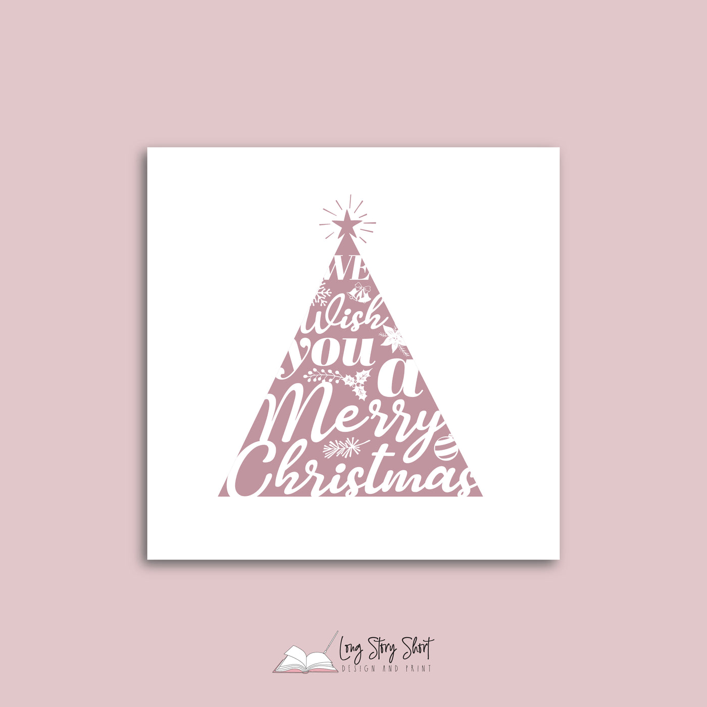 Christmas Tree Wishes Vinyl Label Pack Square Matte/Gloss