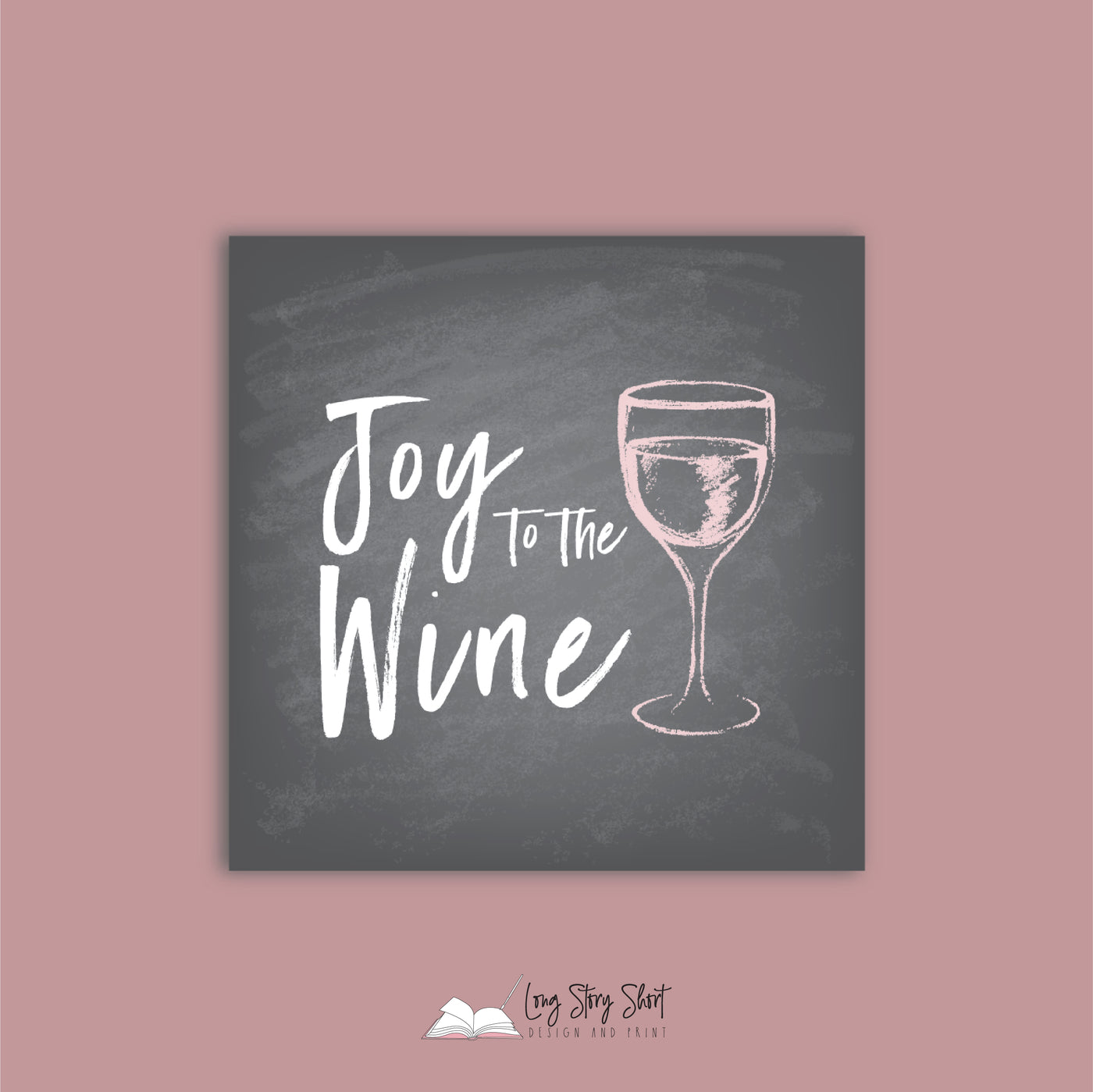 Joy to the Wine Vinyl Label Pack Christmas Square Matte/Gloss