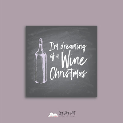 Joy to the Wine Vinyl Label Pack Christmas Square Matte/Gloss