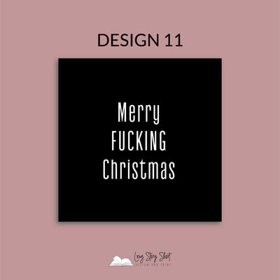 Naughty Christmas Vinyl Label Pack Matte/Gloss