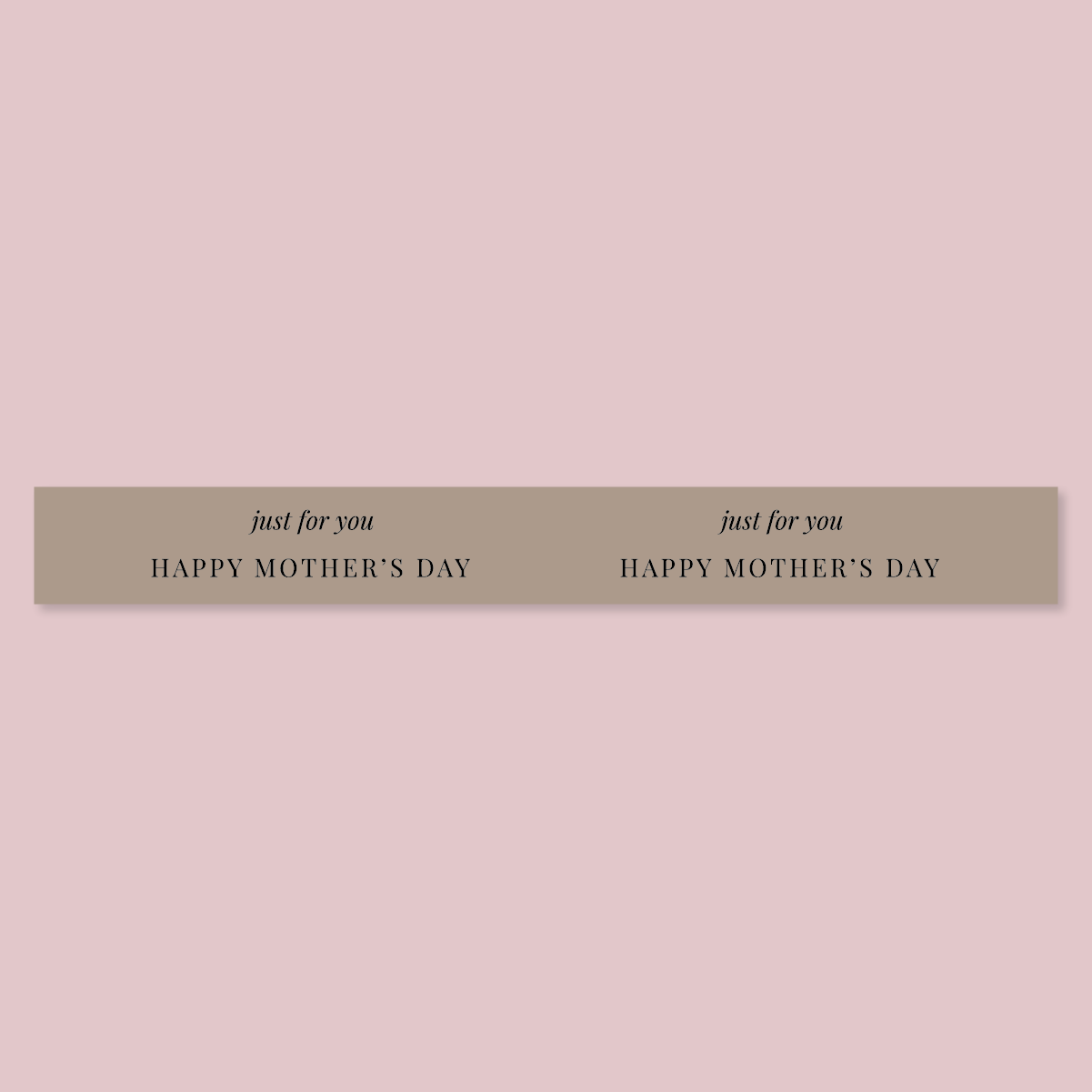 Minimalist Collection Mothers Day - Design One - Travel Tin Wrap - Matte/Gloss