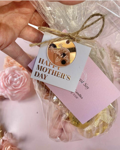 Rose Gold Foiled Swing Tag - Happy Mother's Day