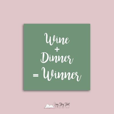 Wine Dinner Winner Vinyl Label Pack