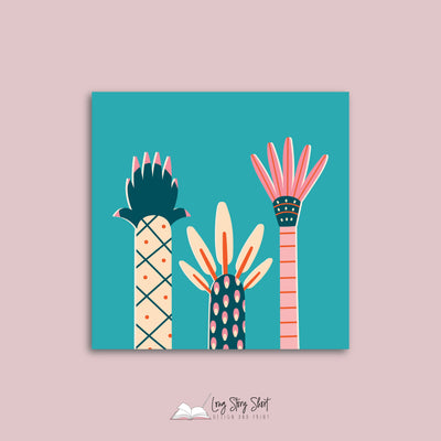 Cute Palm Trees Vinyl Label Pack