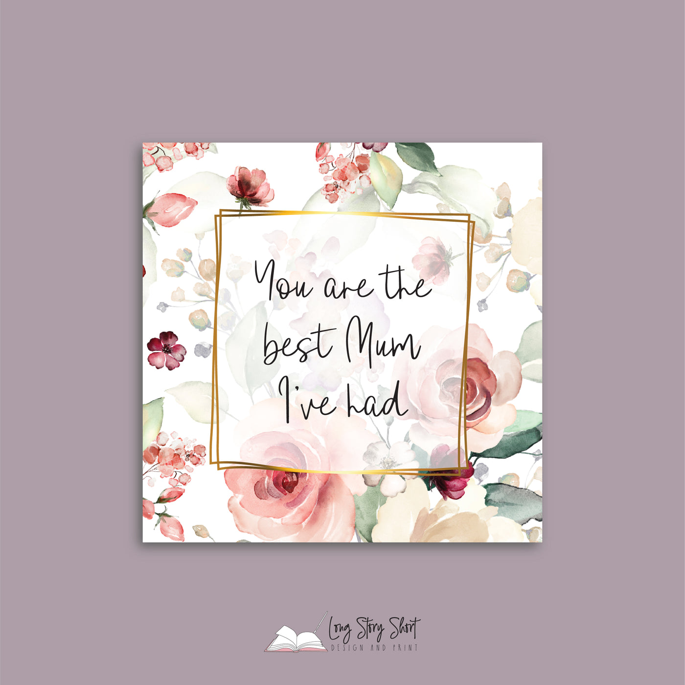 Pink Roses Mothers Day Vinyl Label Pack