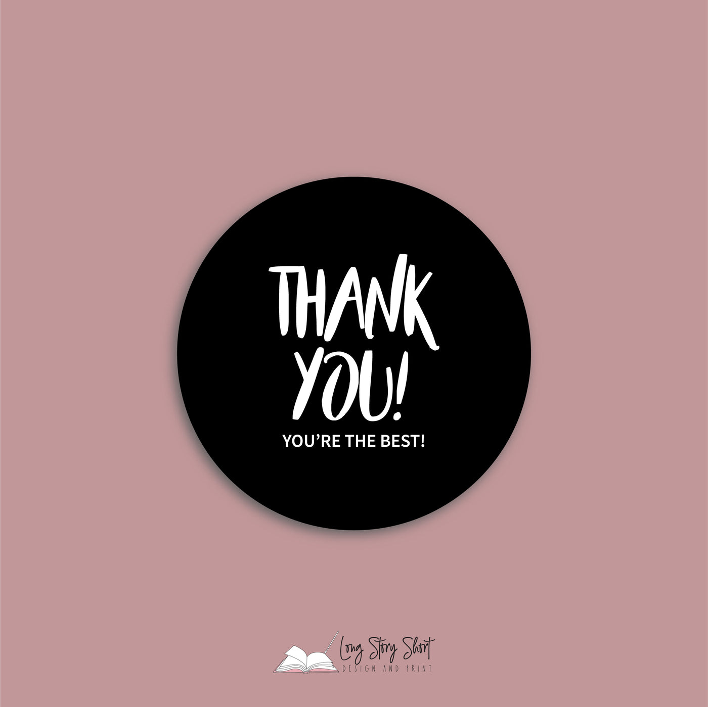 Thank you! You're the Best! Vinyl Label Pack