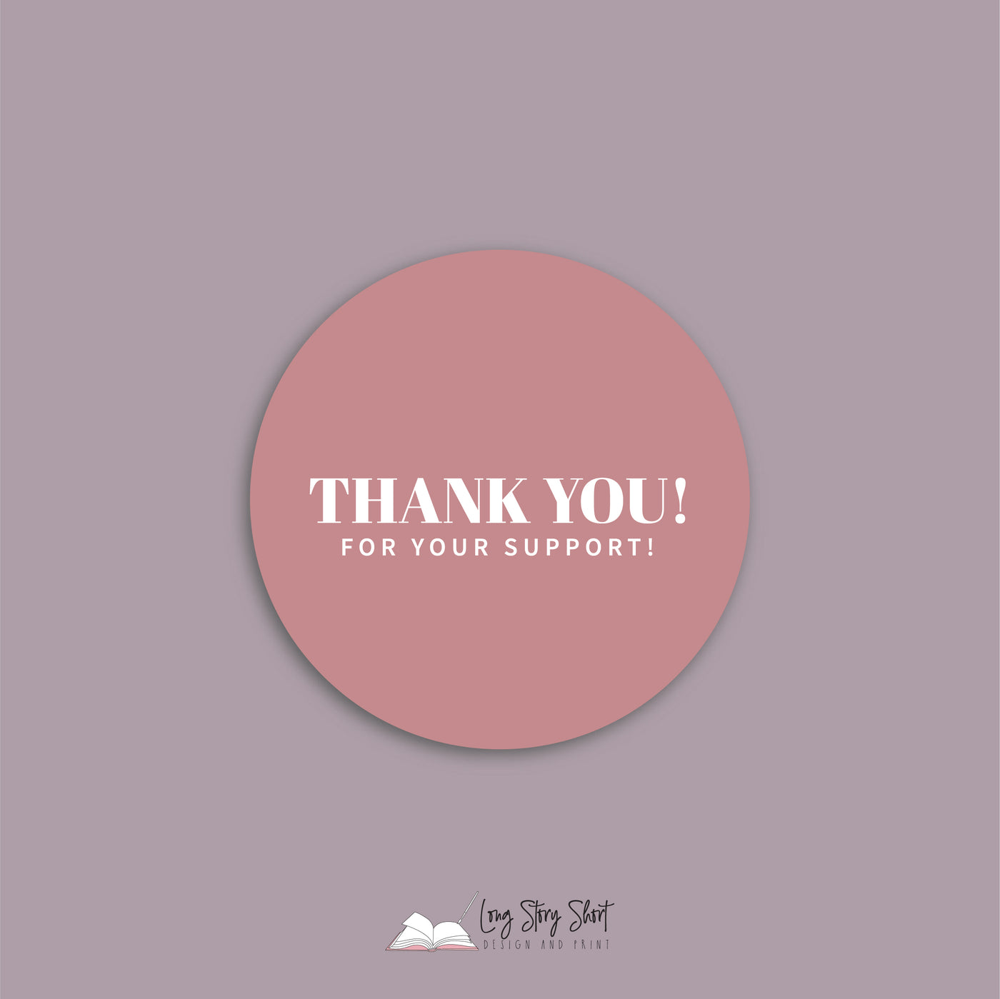 Thank you for your support Vinyl Label Pack