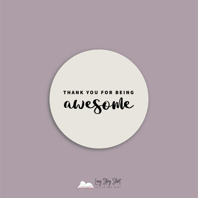 Thank you for being awesome Vinyl Label Pack