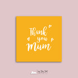 Thank you Mum Vinyl Label Pack