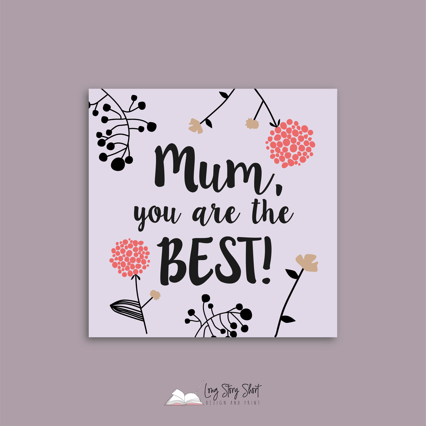 Mum you are the best! Vinyl Label Pack