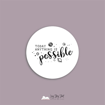 Today anything is possible White Vinyl Label Pack
