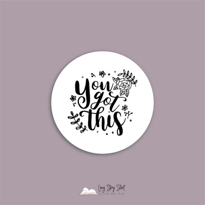 You got this White Vinyl Label Pack