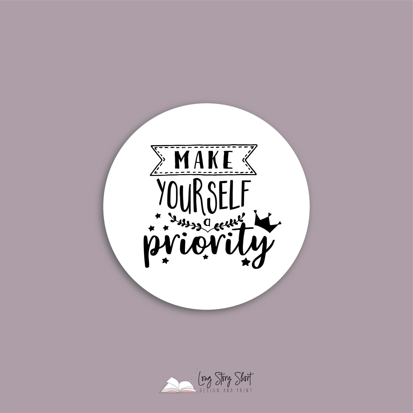 Make yourself priority White Vinyl Label Pack