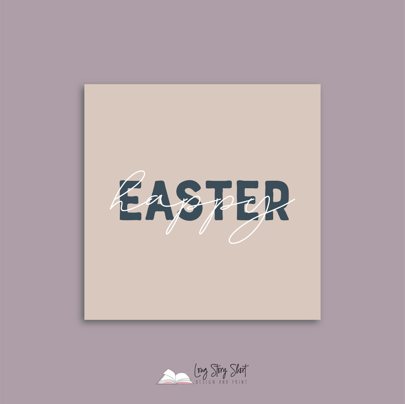 Happy Easter Vinyl Label Pack Square Matte/Gloss