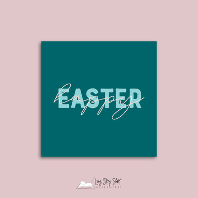 Happy Easter Vinyl Label Pack Square Matte/Gloss