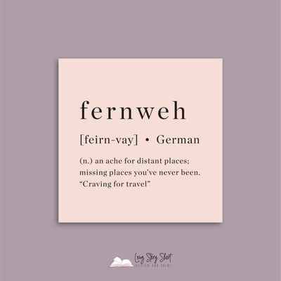 Fernweh Definition Vinyl Label Pack