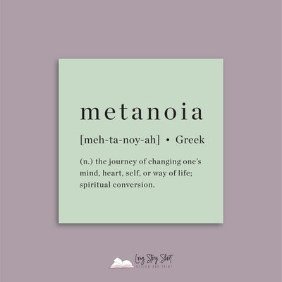 Metanoia Definition Vinyl Label Pack