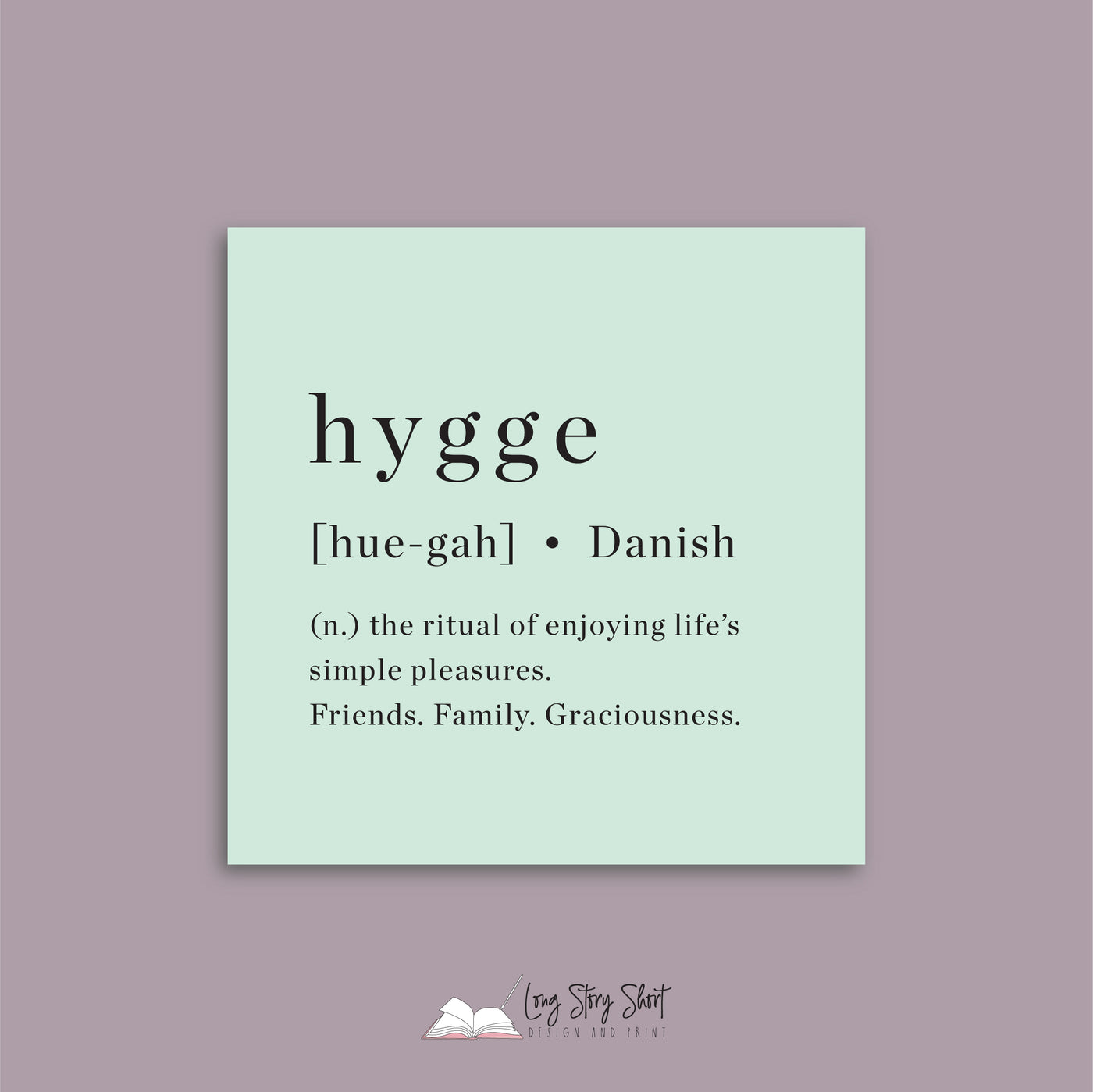Hygge Definition Vinyl Label Pack