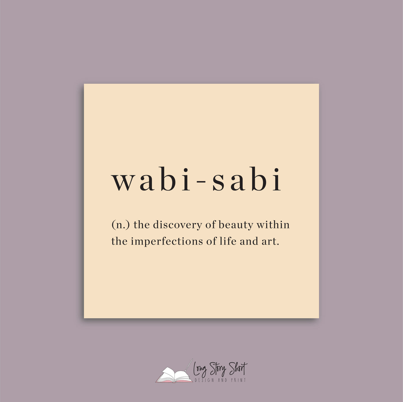 Wabi-sabi Definition Vinyl Label Pack