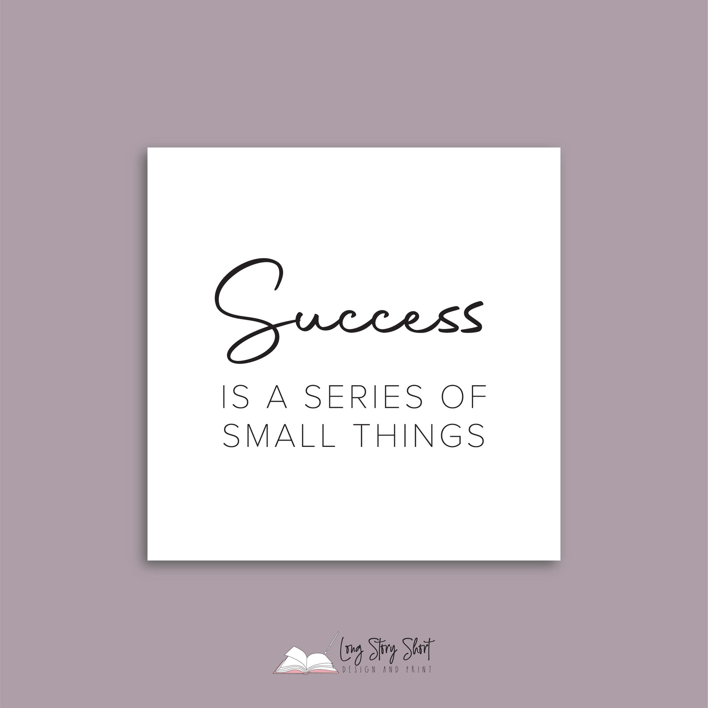 Success is a series of small things Vinyl Label Pack