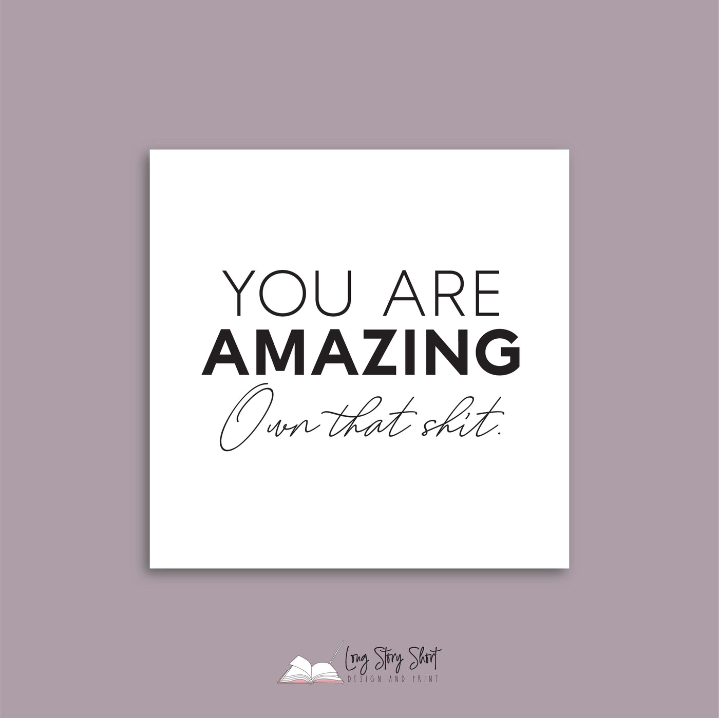 You are amazing Vinyl Label Pack