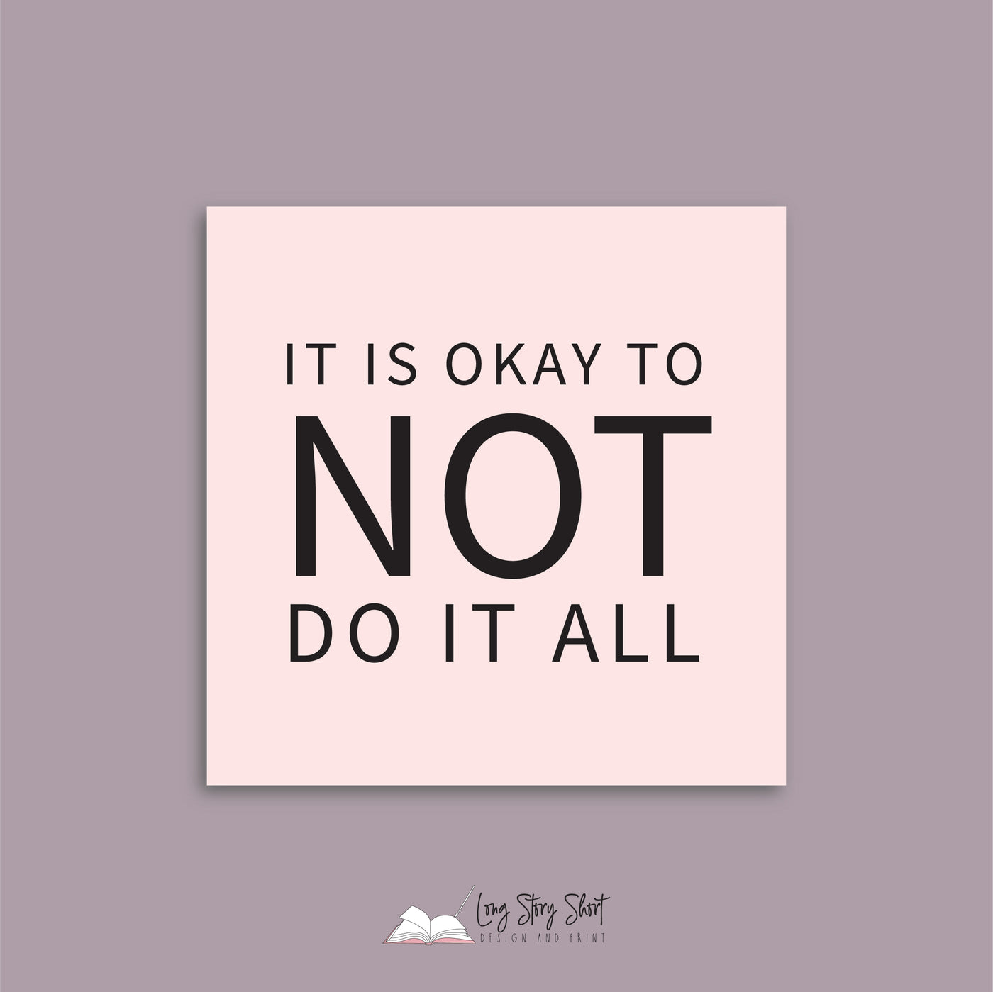 It's okay to not do it all Vinyl Label Pack
