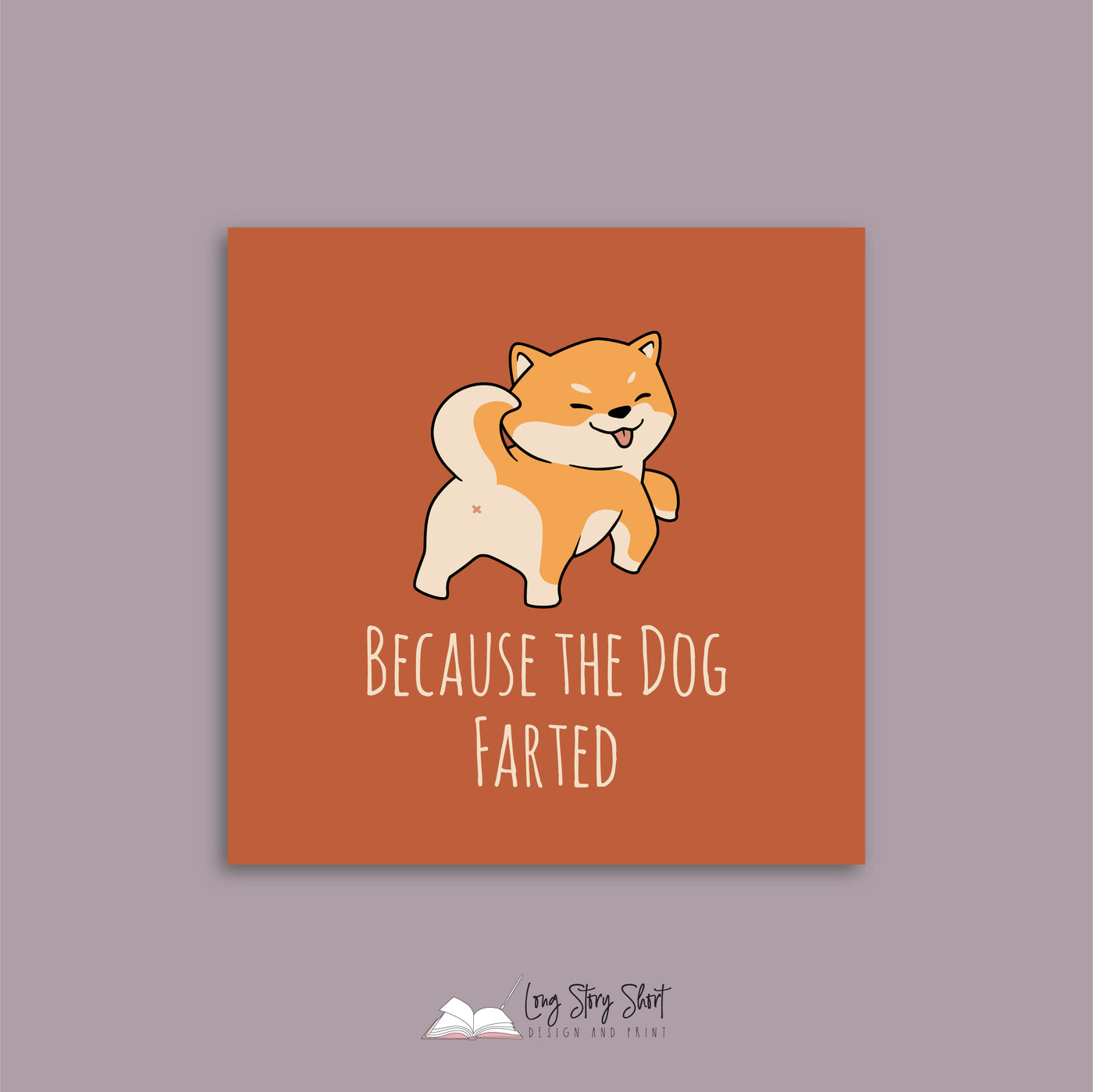 Because the dog farted Vinyl Label Pack