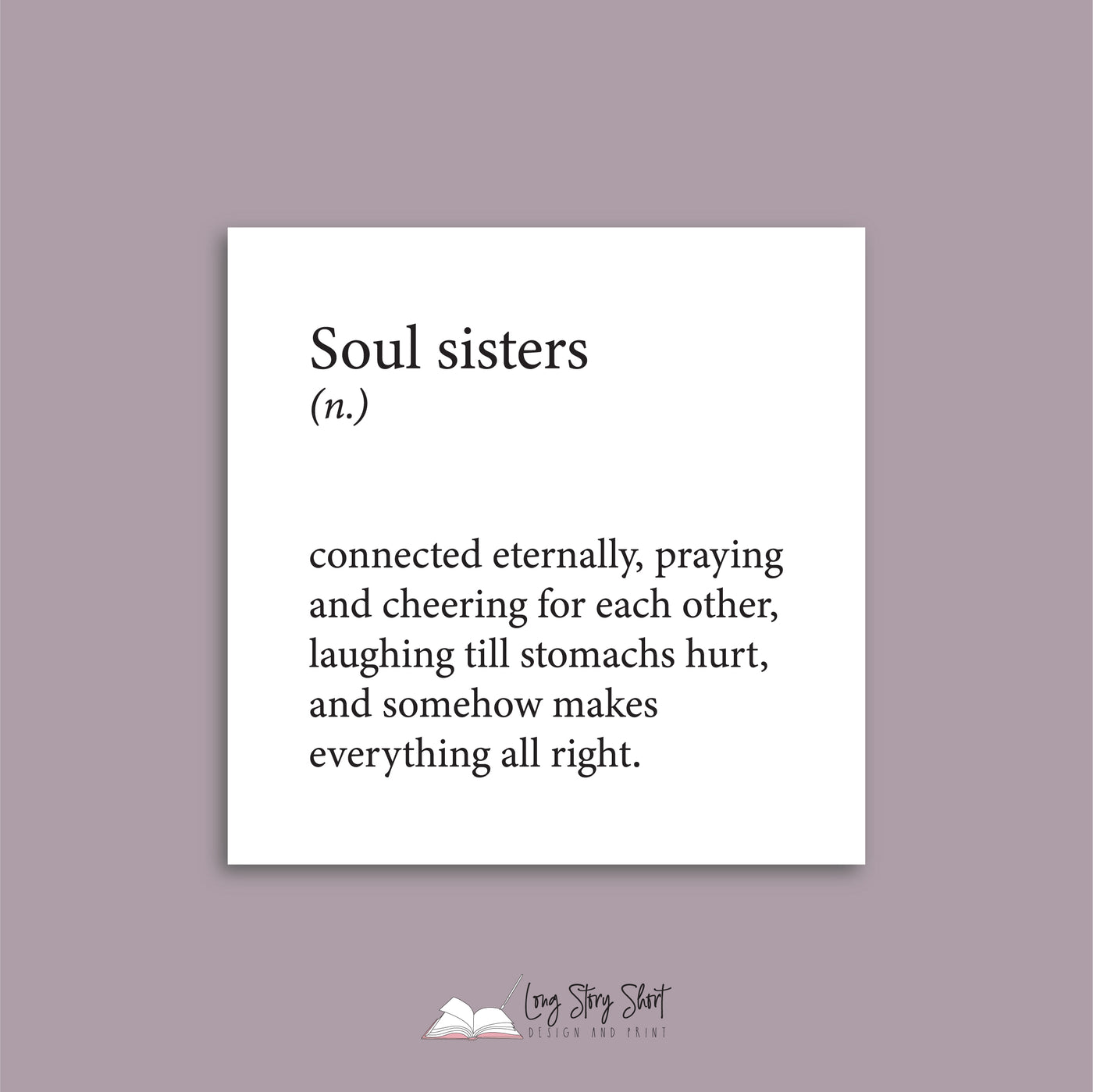 Foiled Soul sisters Definition Vinyl Label Pack