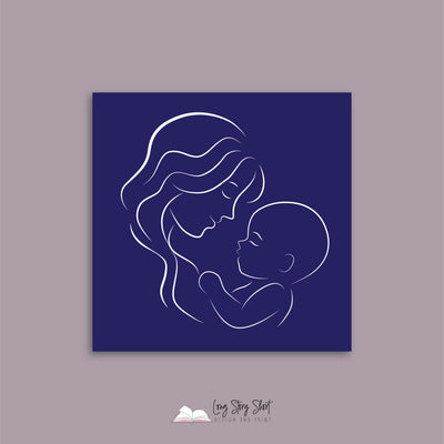 Mother and Baby Vinyl Label Pack