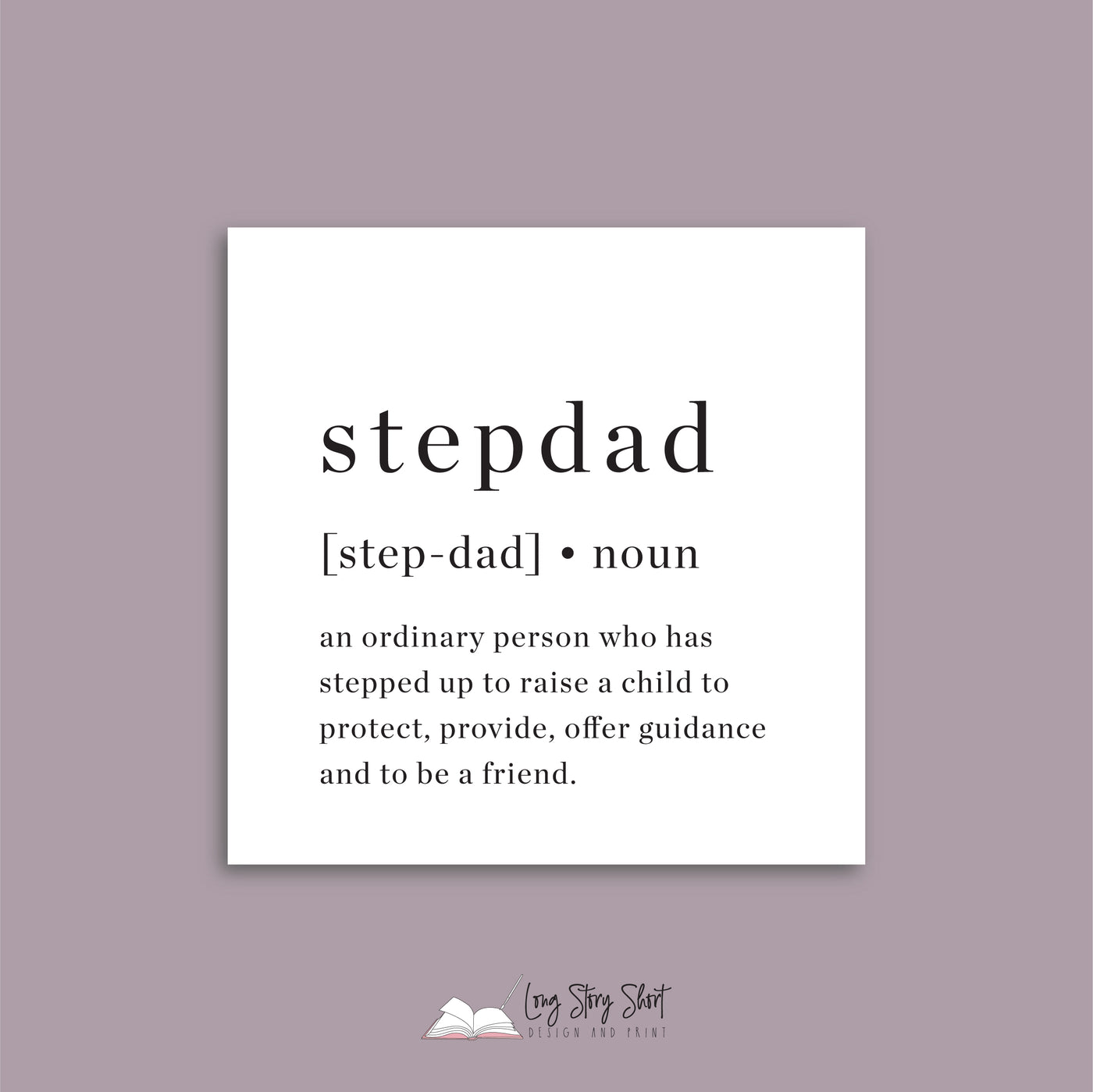 Stepdad Definition Vinyl Label Pack